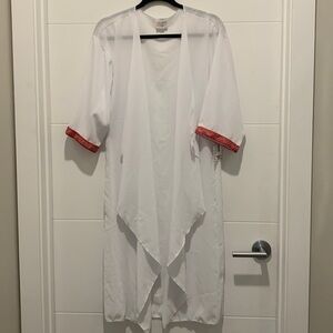 - White sheer Shirley kimono